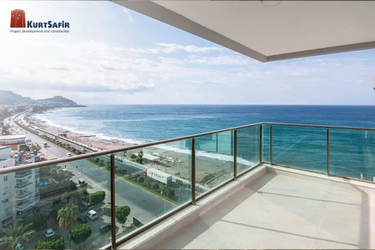 Premium beachfront flats in Alanya offering uninterrupted Mediterranean sea views